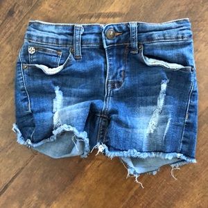 Hudson girls size 8 distressed shorts